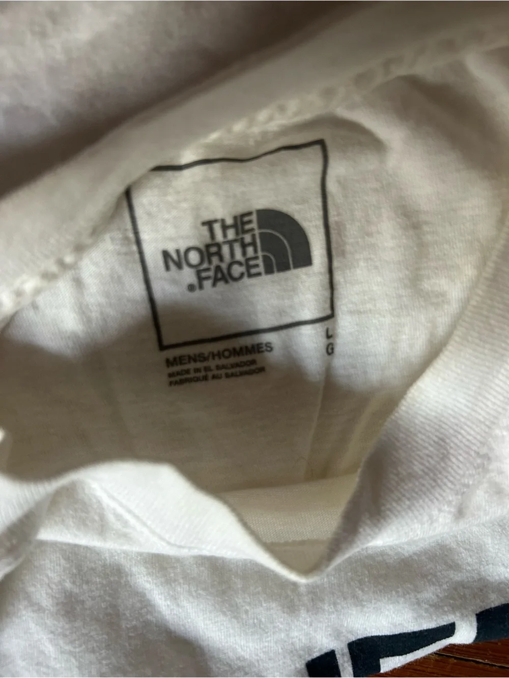 The North Face Men's White Logo T-Shirt SIZE:L
